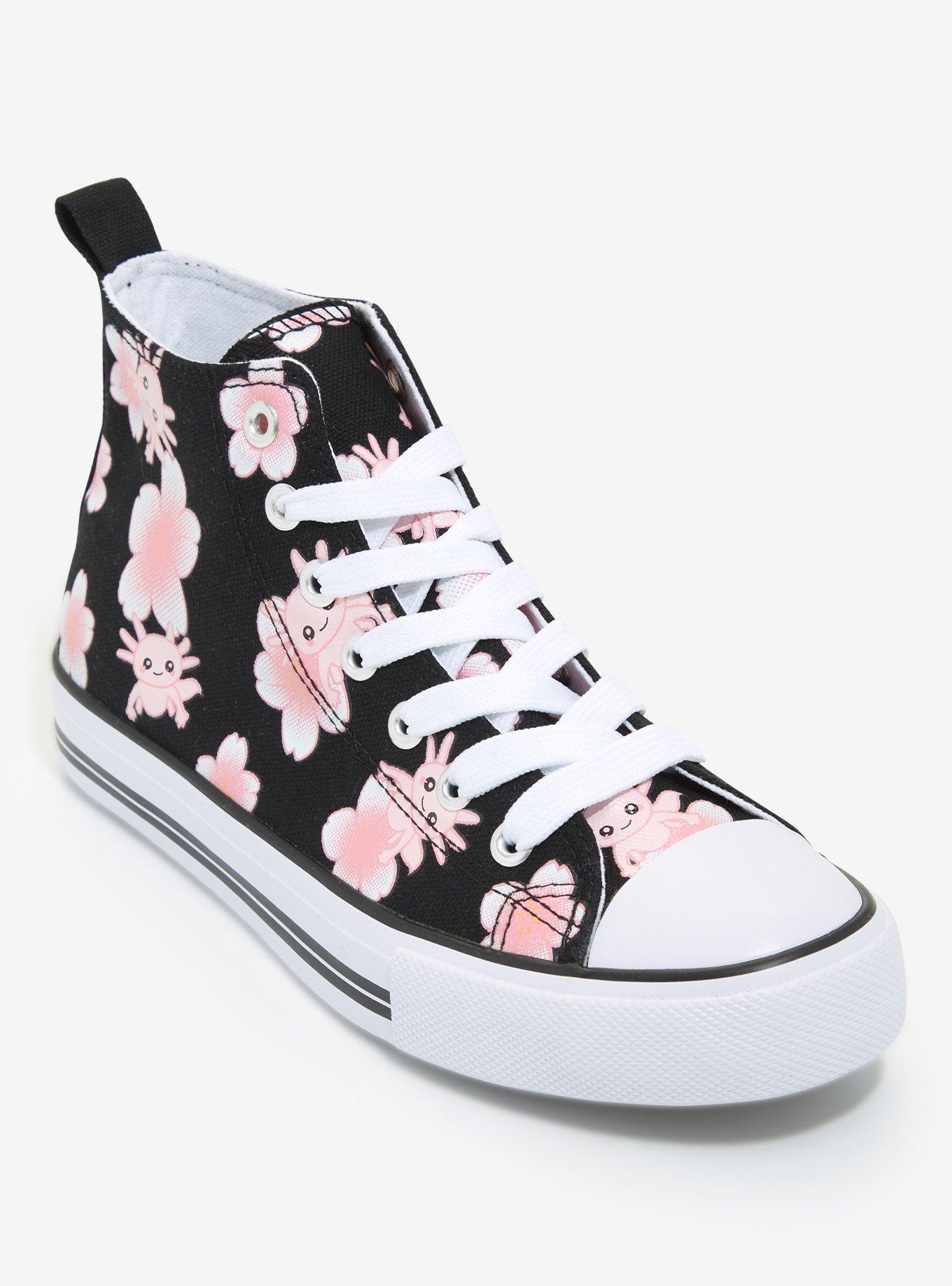 Axolotl Sakura Hi Top Sneakers Hot Topic