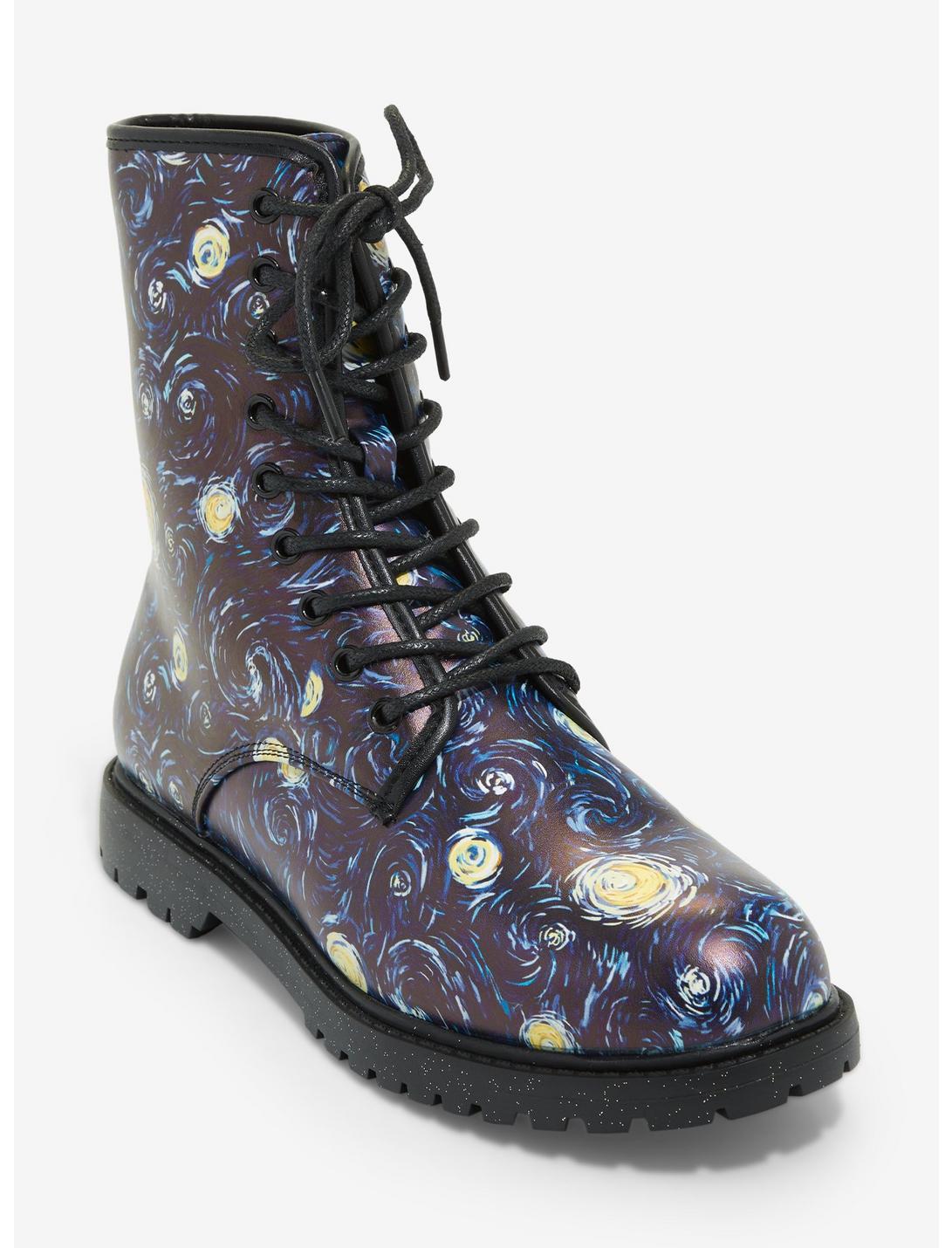 Starry Nights Combat Boots, MULTI, hi-res