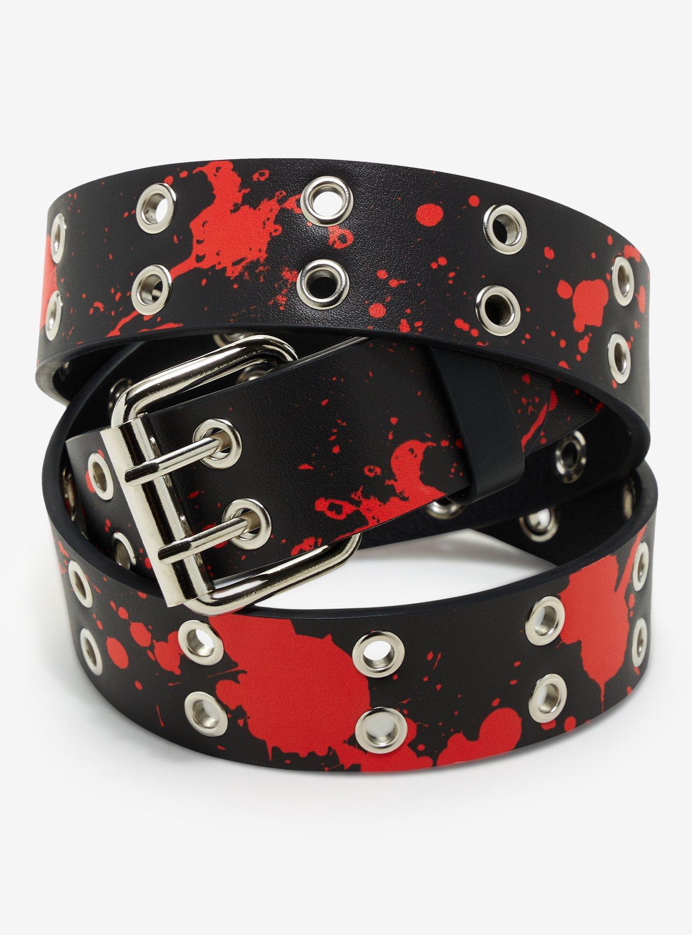 Paint Splatter Belt - Black