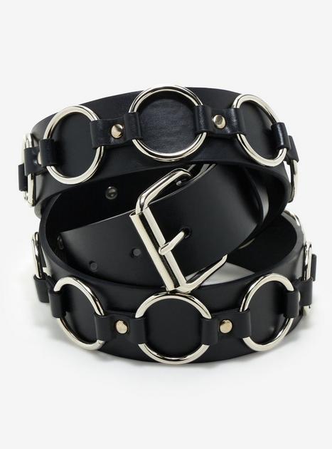 小物 HYKE / LEATHER RING BELT (BLACK) 20033698_hi?h=630