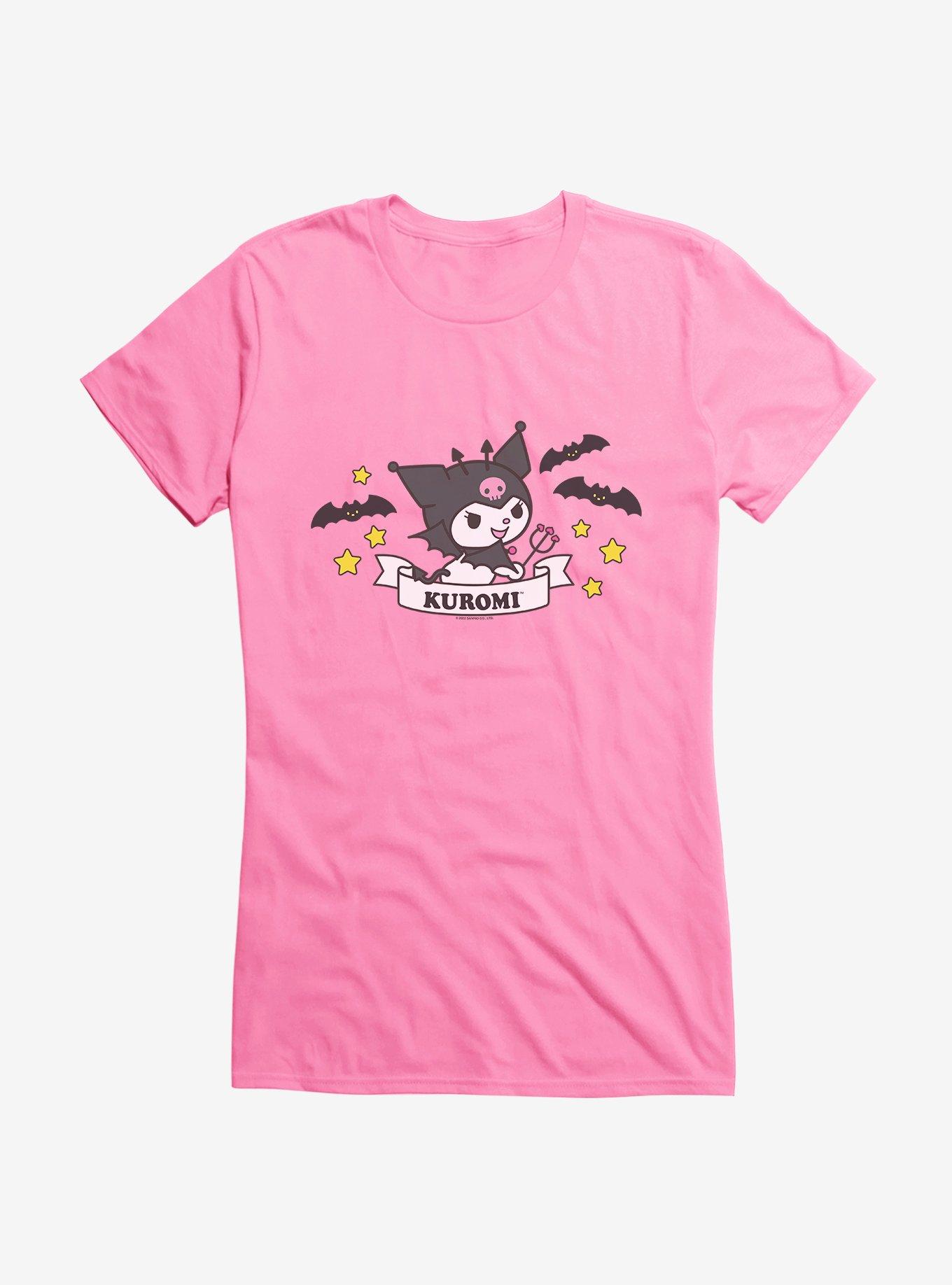 Kuromi Halloween Stars and Bats Girls T-Shirt | Hot Topic