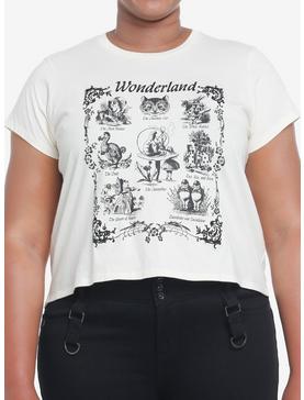 Thorn & Fable Wonderland Characters Girls Crop T-Shirt Plus Size, , hi-res
