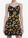 Sunflowers & Lace Slip Dress, SUNFLOWER, hi-res