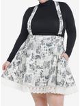 Thorn & Fable Through The looking Glass Art Suspender Skirt Plus Size, MULTI, hi-res