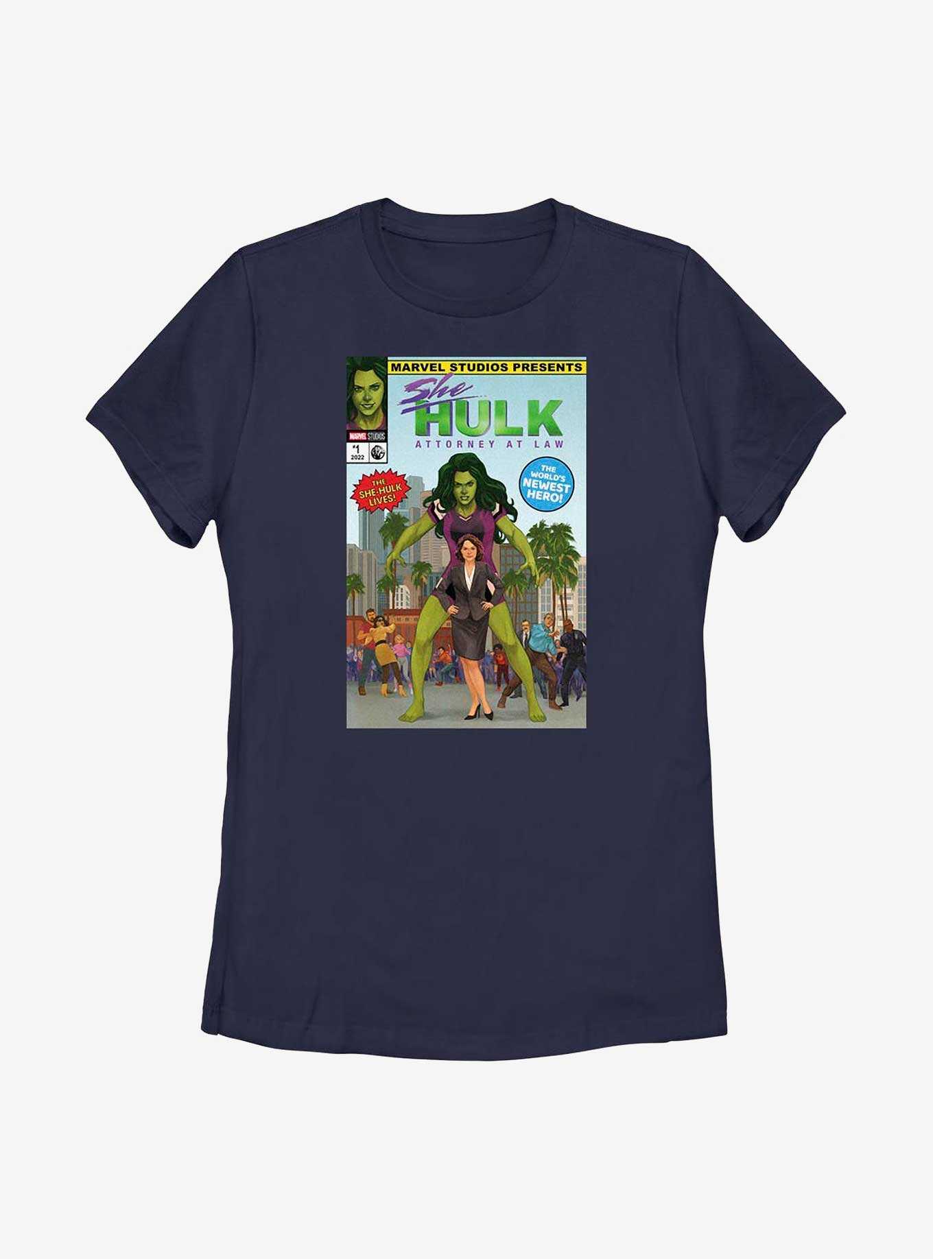 Marvel She-Hulk Comic Cover Womens T-Shirt, , hi-res