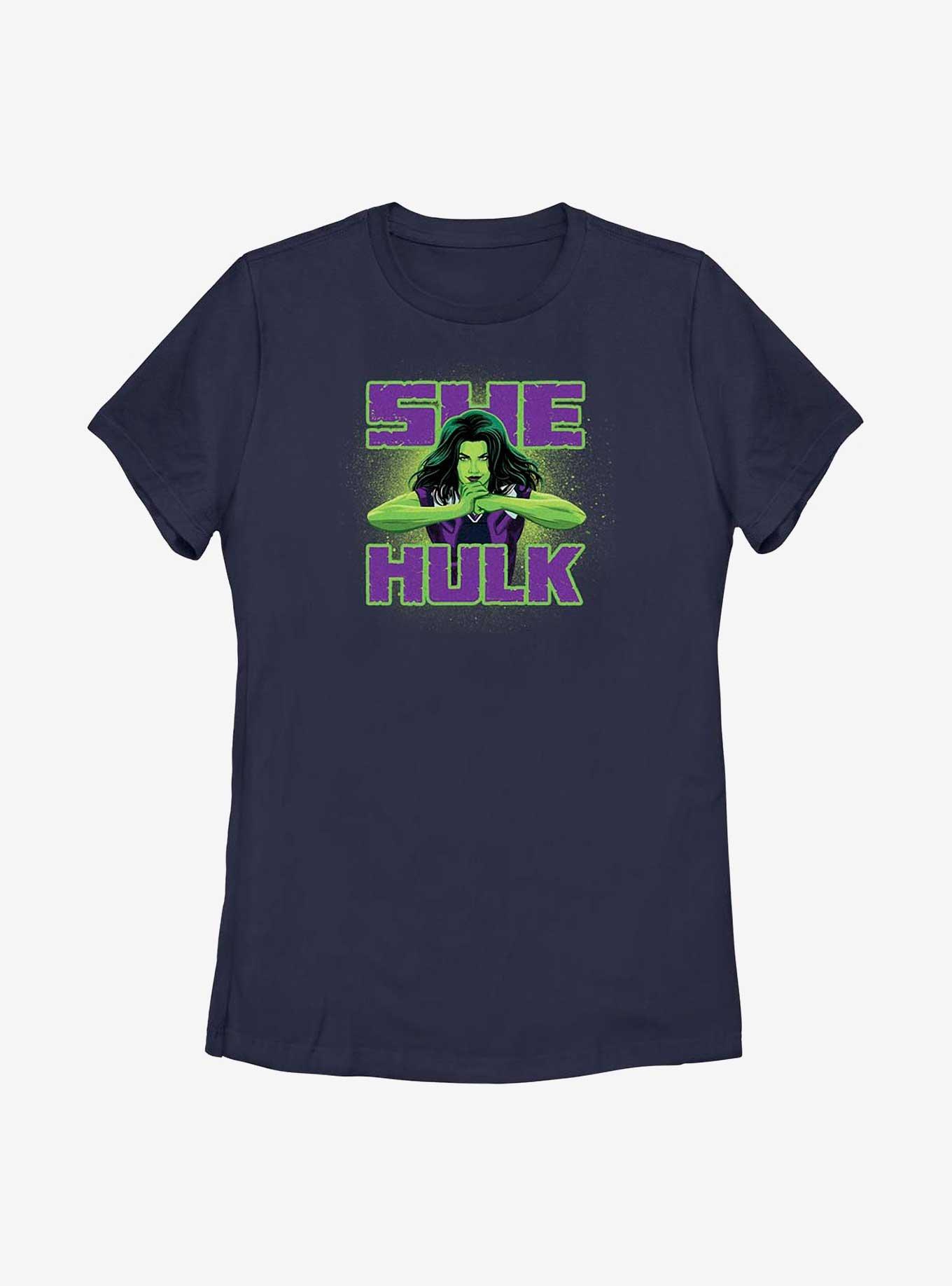 Marvel She-Hulk Power Womens T-Shirt, NAVY, hi-res
