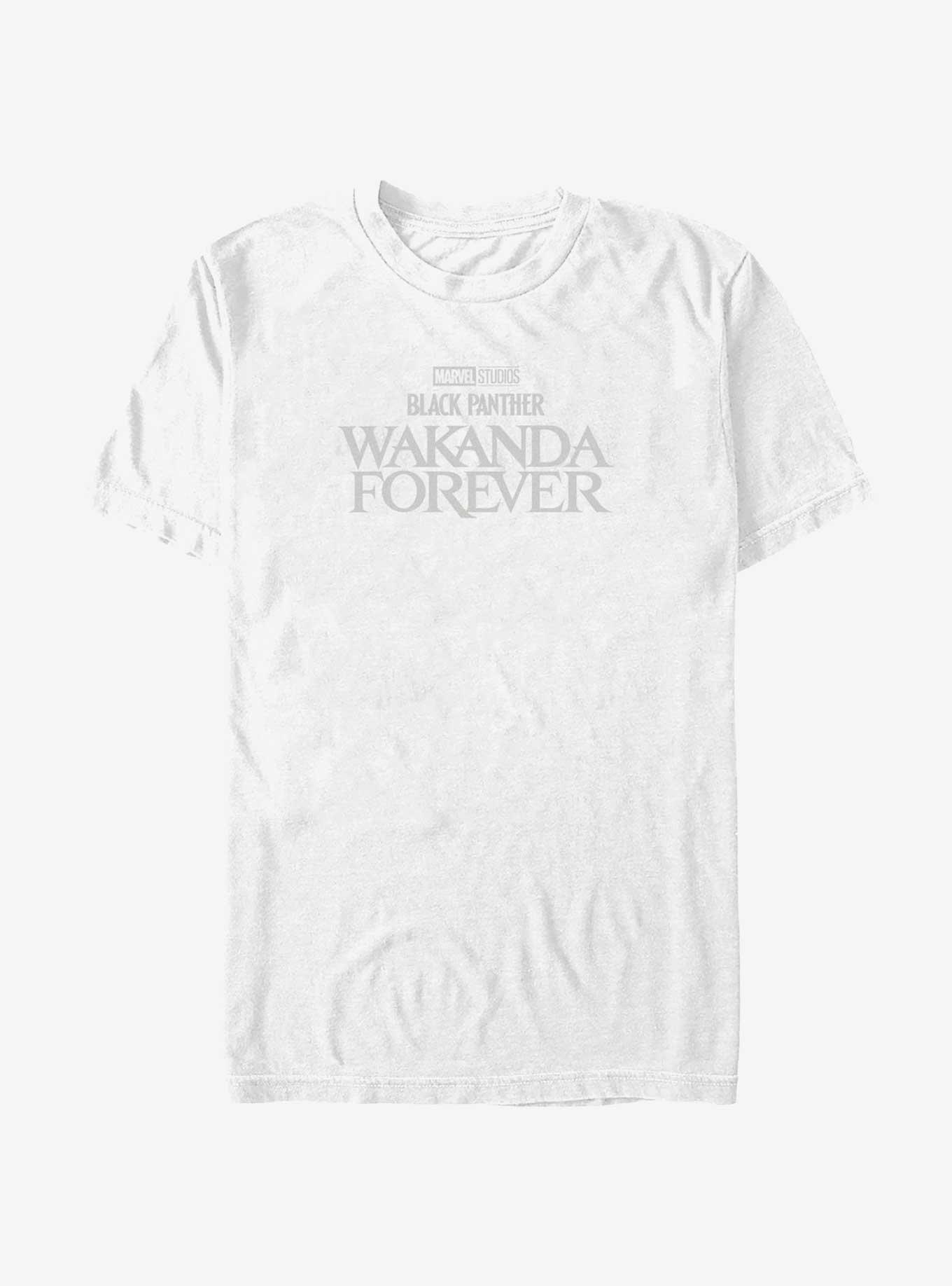 Marvel Black Panther: Wakanda Forever Logo T-Shirt, WHITE, hi-res