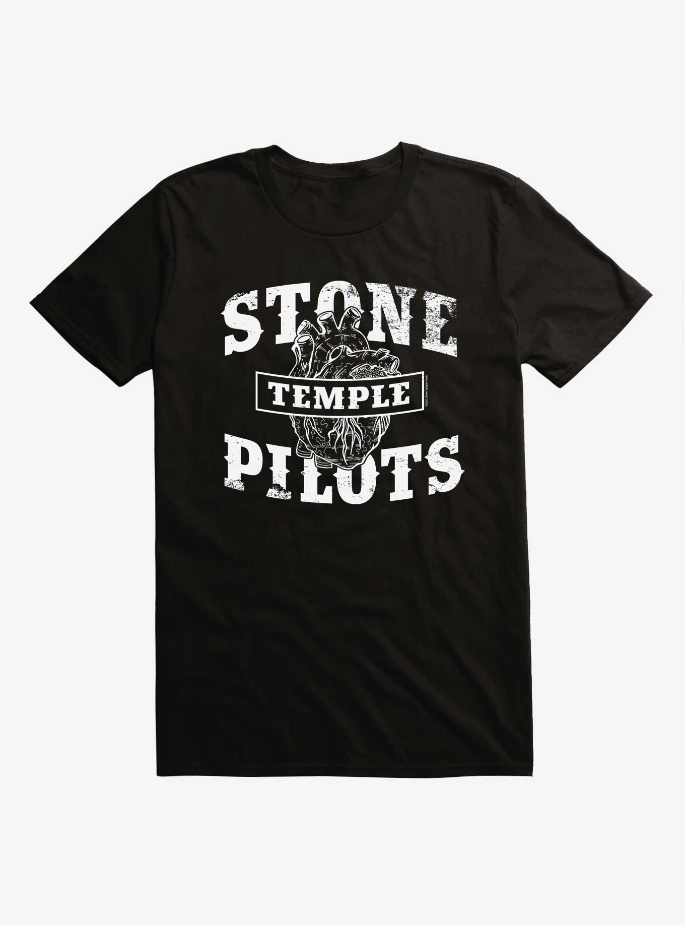 Stone Temple Pilots Paper Heart T-Shirt, BLACK, hi-res