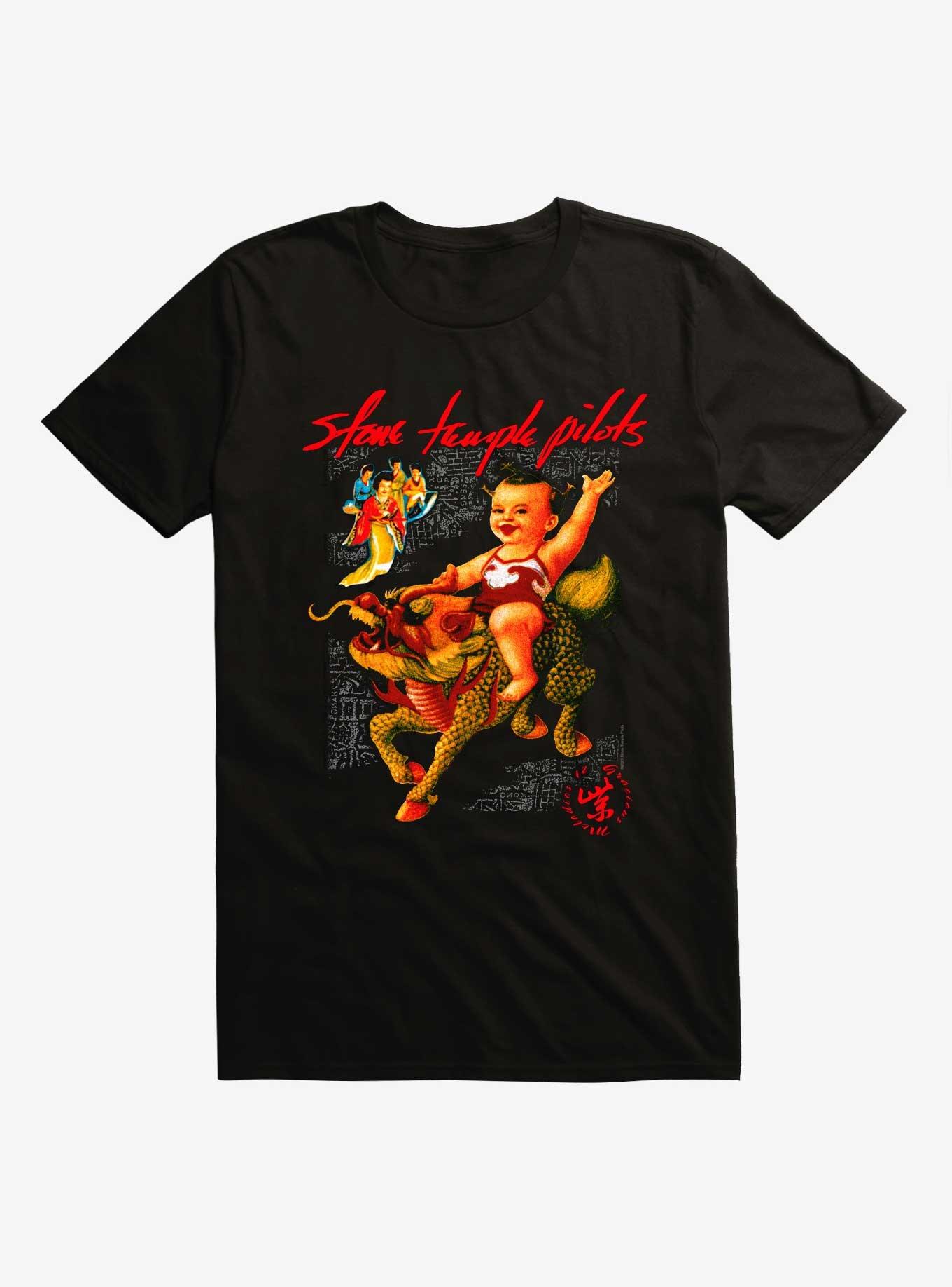 Stone Temple Pilots Purple T-Shirt, BLACK, hi-res