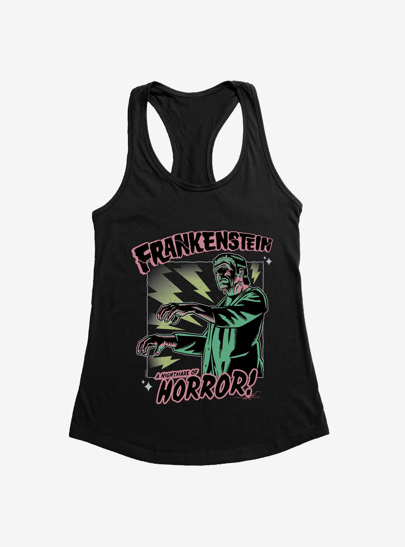Universal Monsters Frankenstein Nightmare Of Horror Girls Tank, BLACK, hi-res