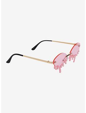 Pink Jewels Drip Sunglasses, , hi-res