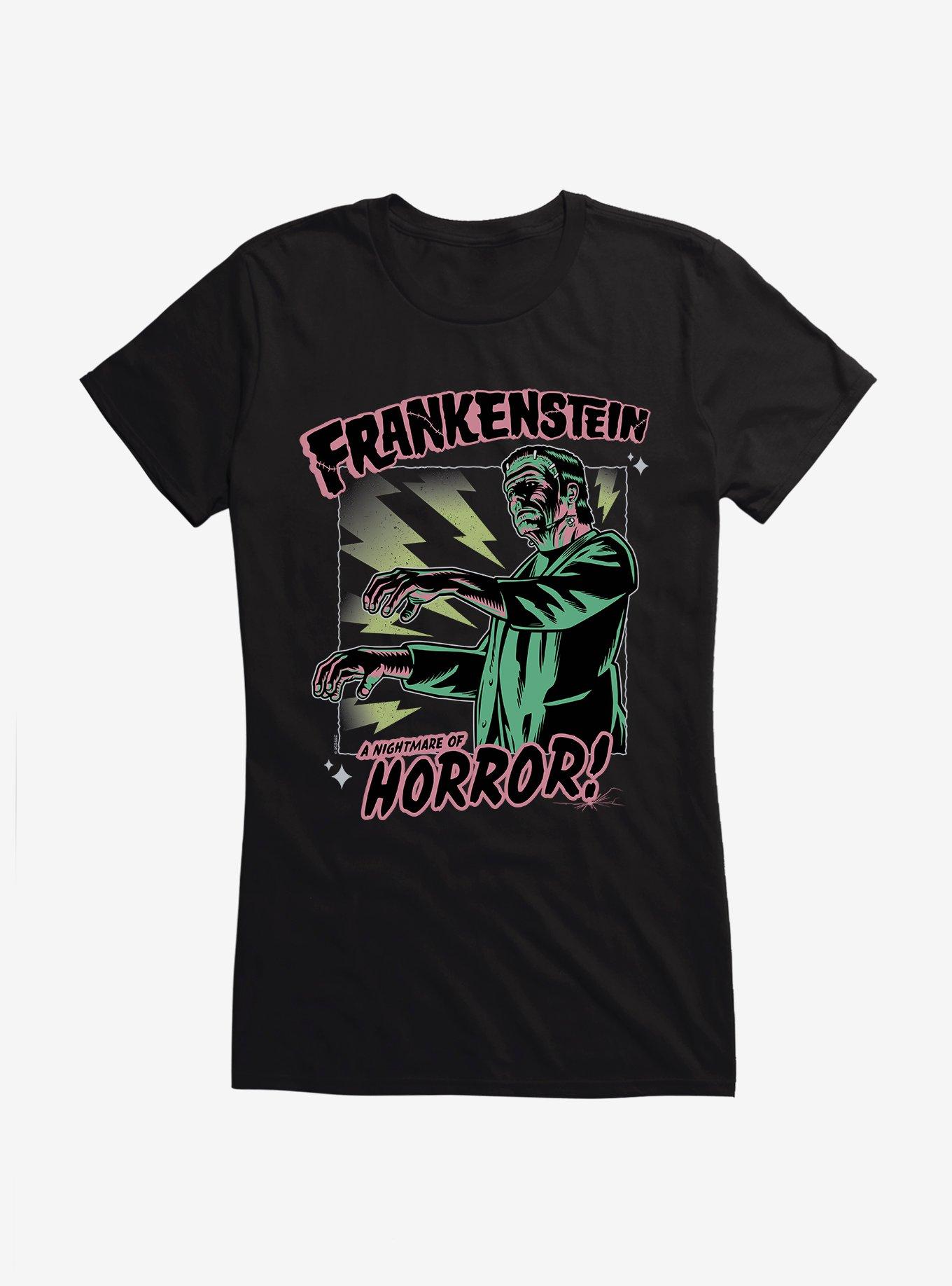 Universal Monsters Frankenstein Nightmare Of Horror Girls T-Shirt, , hi-res