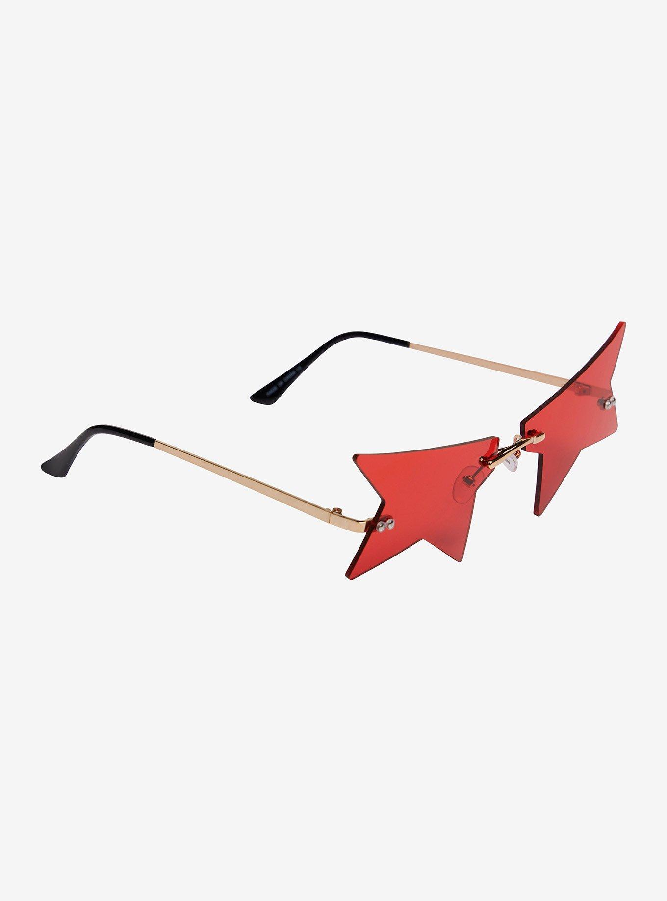 Red Half Star Sunglasses, , hi-res