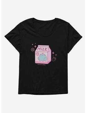 Rainylune Sprout The Frog Strawberry Milk Womens T-Shirt Plus Size, , hi-res