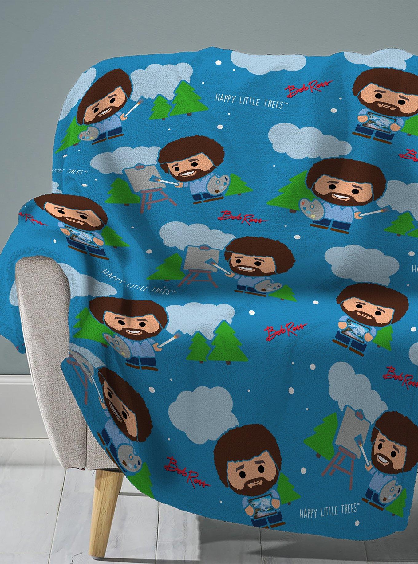 Bob Ross Raschel Throw Blanket, , hi-res