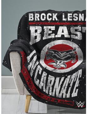 WWE Brock Lesnar Raschel Throw Blanket, , hi-res