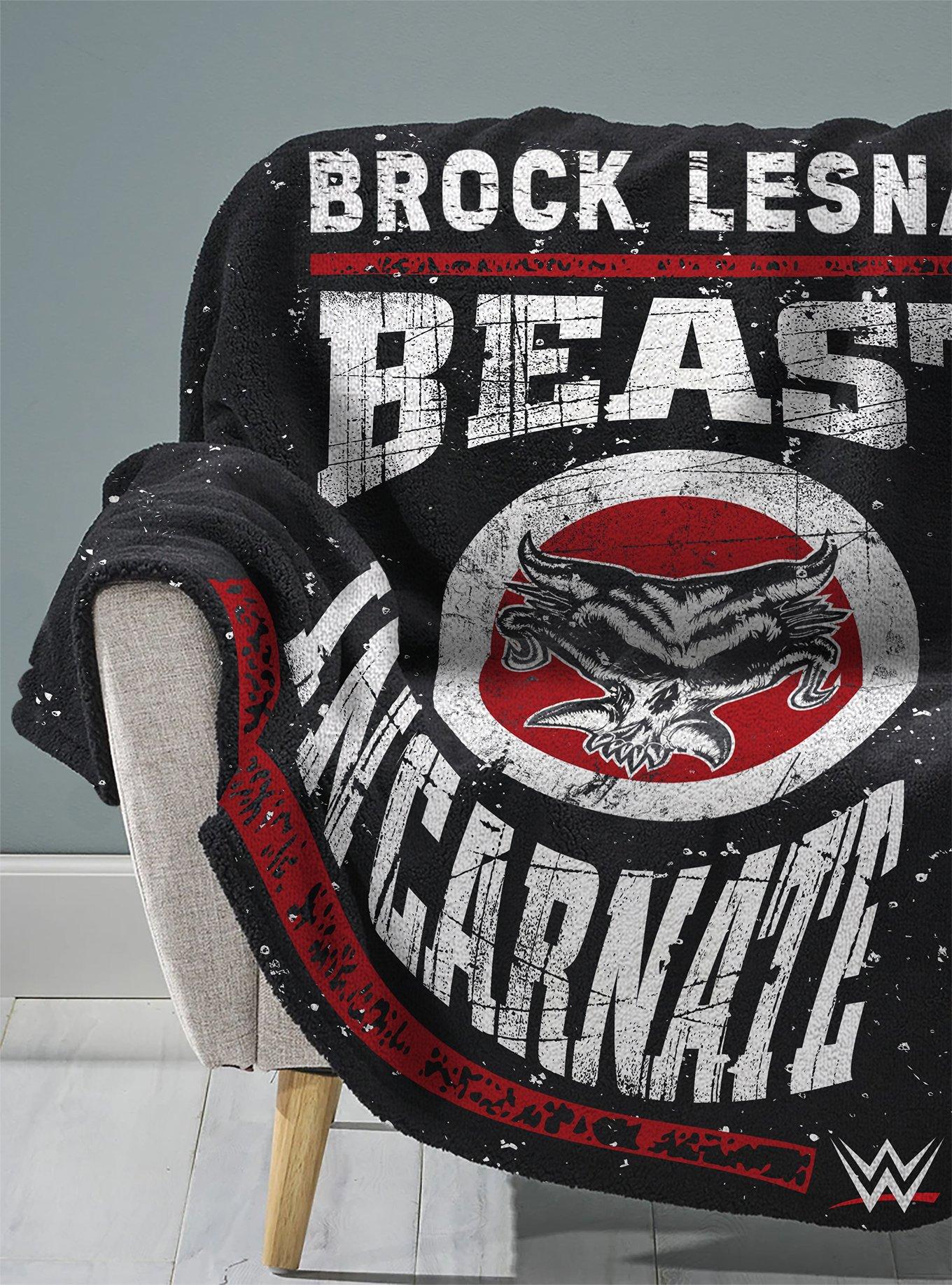 WWE Brock Lesnar Raschel Throw Blanket, , hi-res