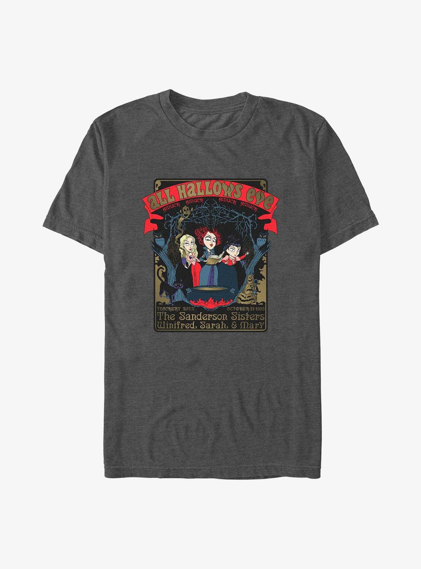 Disney Hocus Pocus All Hallows' Eve Mary, Winifred, and Sarah T-Shirt, CHAR HTR, hi-res