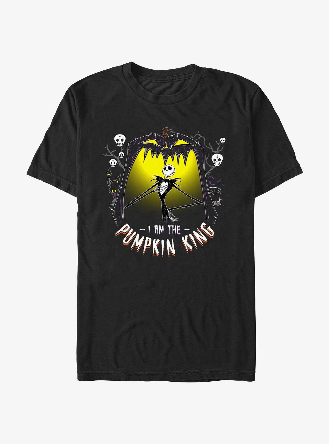 Disney The Nightmare Before Christmas Jack Is The Pumpkin King T-Shirt, BLACK, hi-res