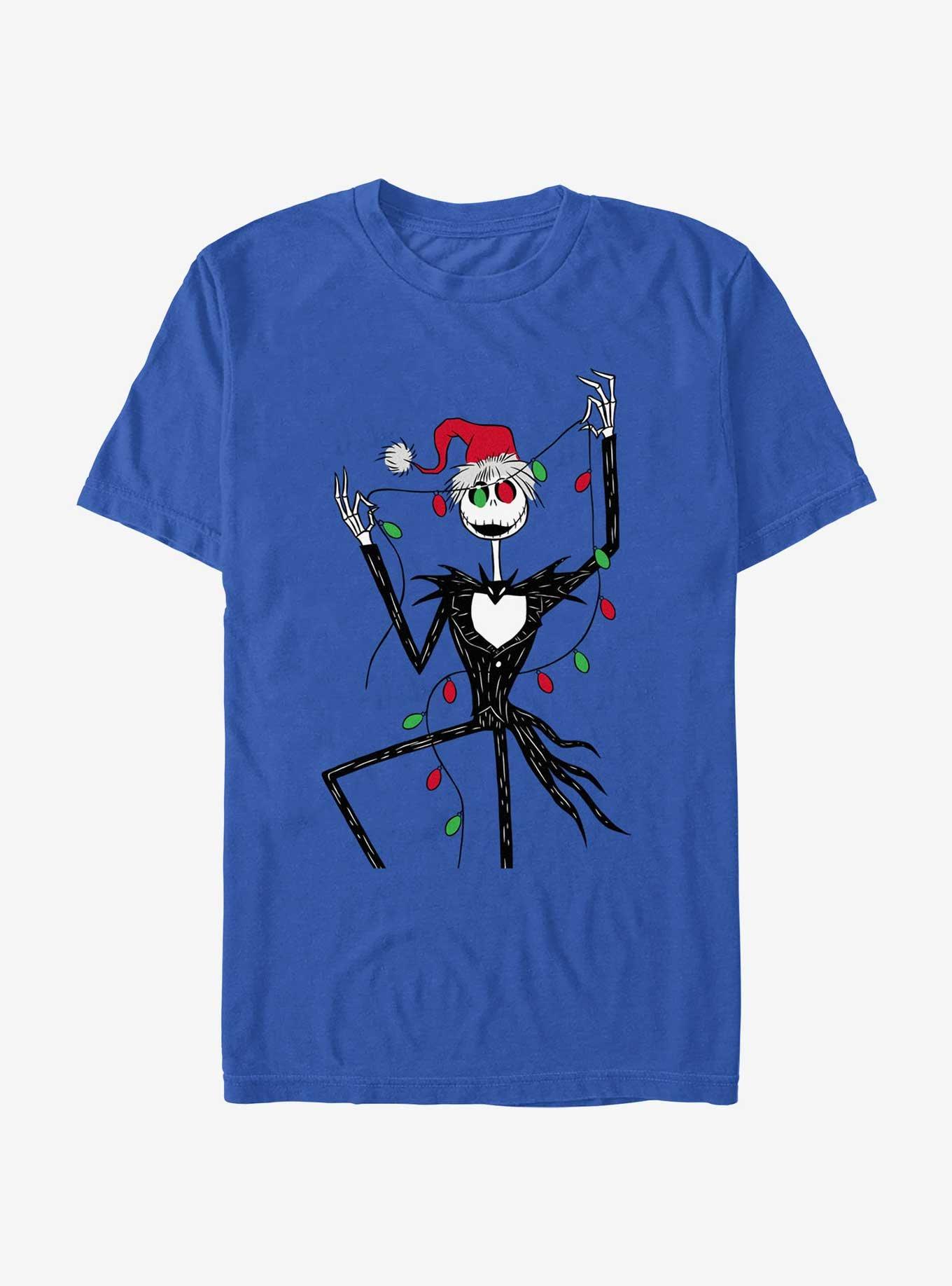 Disney The Nightmare Before Christmas Santa Jack Christmas Lights T-Shirt, , hi-res