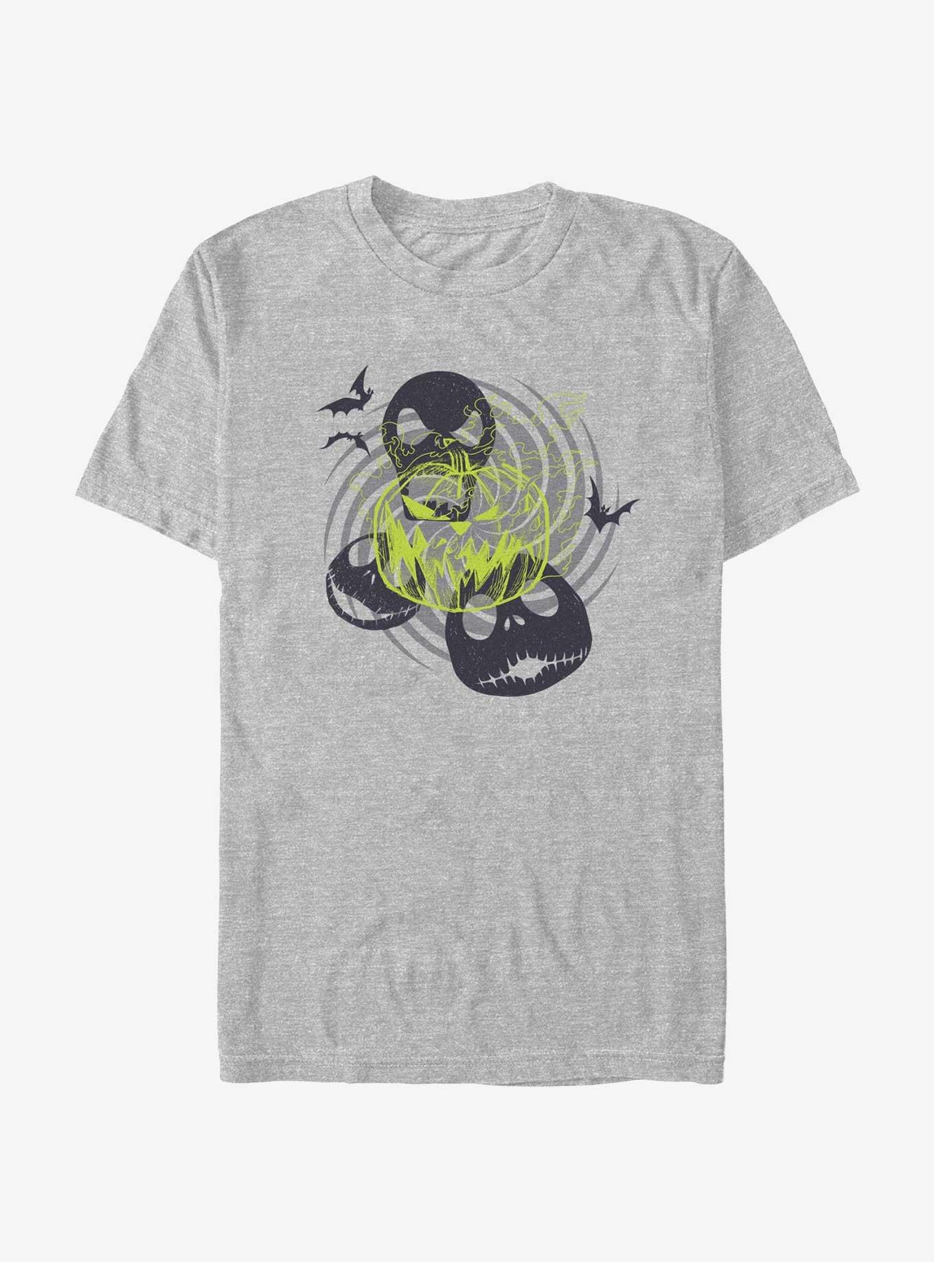 Disney The Nightmare Before Christmas Jack Pumpkin King Spiral Trance T-Shirt, ATH HTR, hi-res