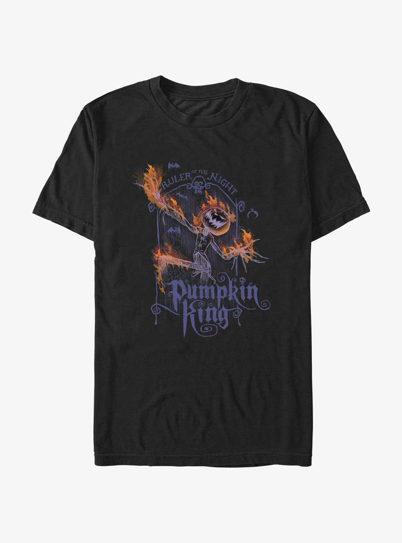 Disney The Nightmare Before Christmas Pumpkin King Flames T-Shirt, , hi-res