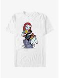 Disney The Nightmare Before Christmas Sally and Black Cat T-Shirt, WHITE, hi-res