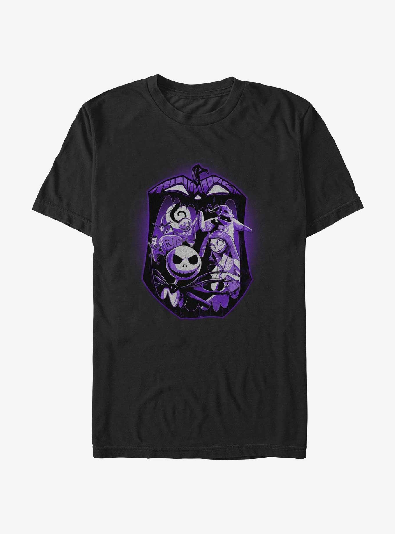 Disney The Nightmare Before Christmas Screaming Pumpkin T-Shirt, BLACK, hi-res