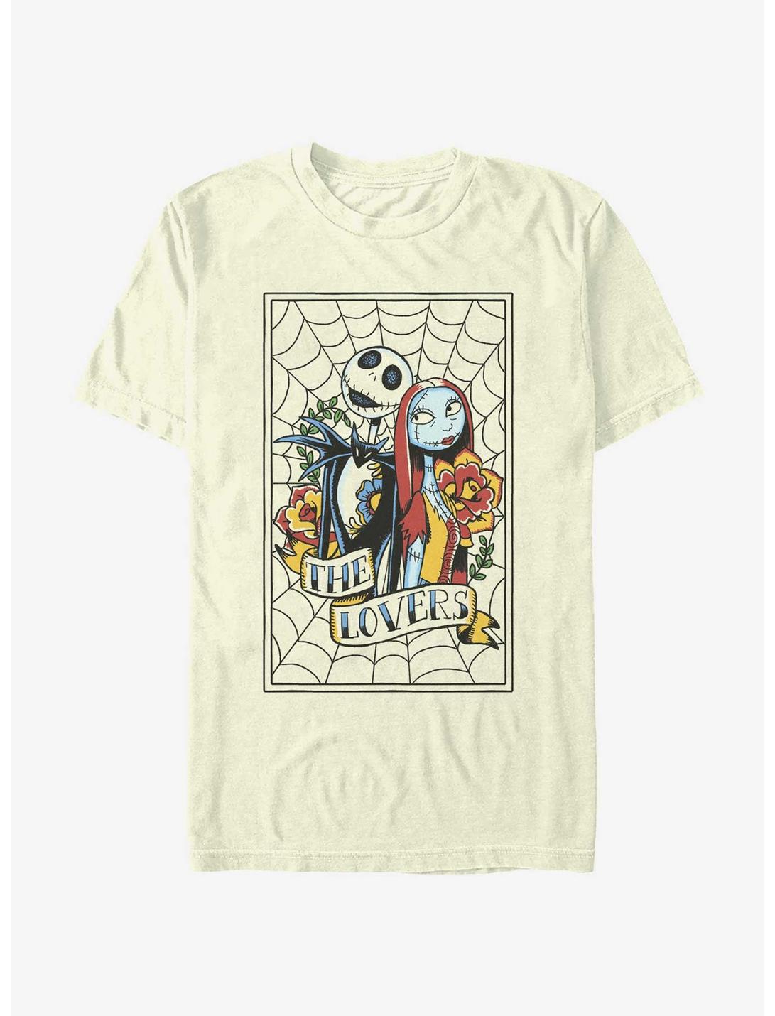 Disney The Nightmare Before Christmas Jack and Sally The Lovers T-Shirt, NATURAL, hi-res