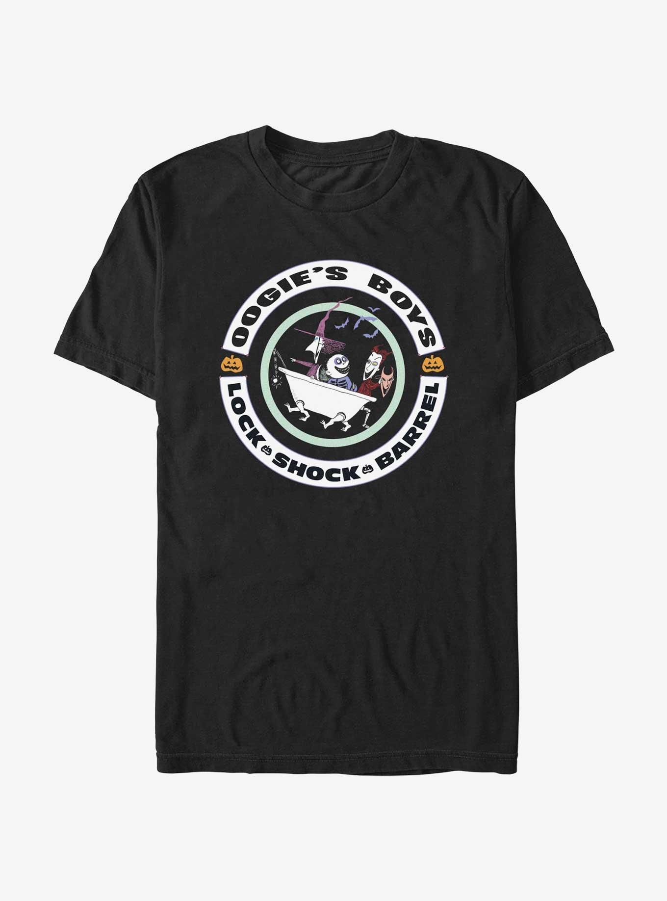 Disney The Nightmare Before Christmas Troublemakers Lock, Shock & Barrel T-Shirt, BLACK, hi-res