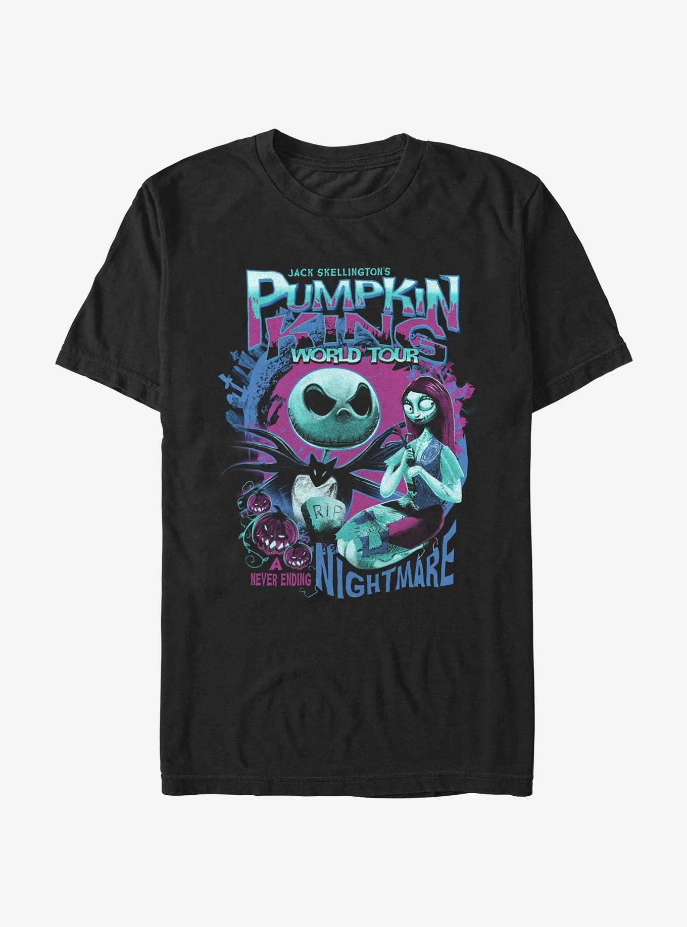 Disney The Nightmare Before Christmas Pumpkin King World Tour T-Shirt, BLACK, hi-res