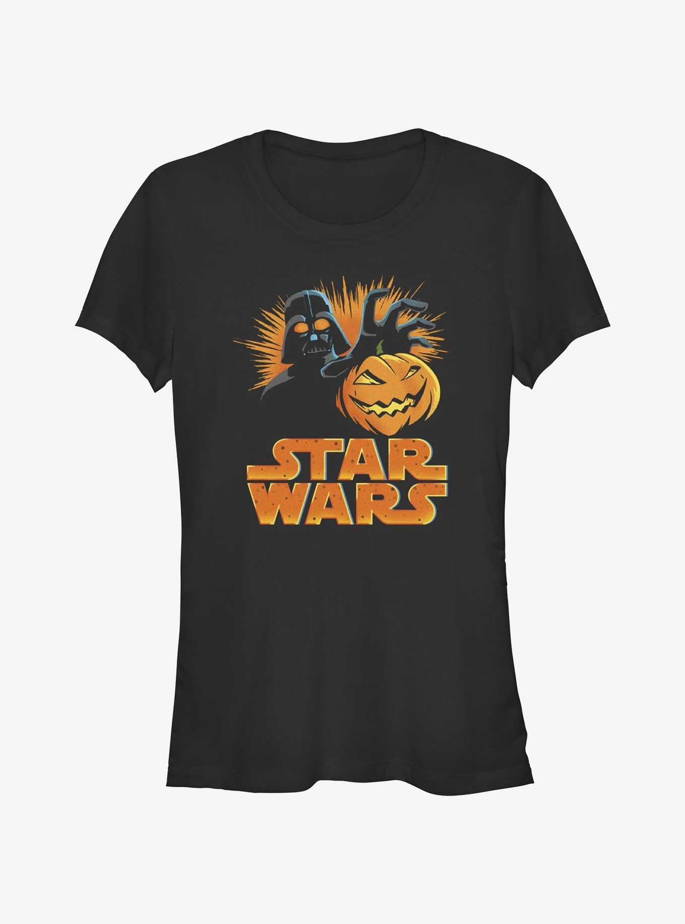 Star Wars Darth Pumpkin Girls T-Shirt, BLACK, hi-res