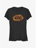 Star Wars Halloween Logo Girls T-Shirt, BLACK, hi-res