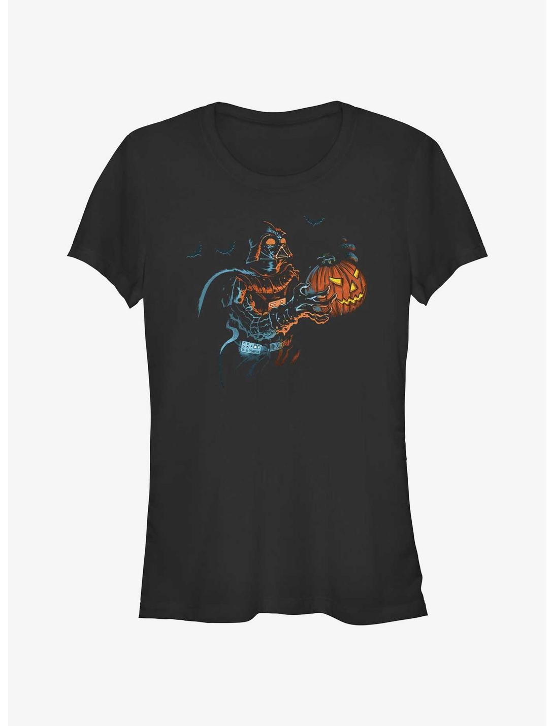 Star Wars Darth Vader Pumpkin Treat Girls T-Shirt, BLACK, hi-res