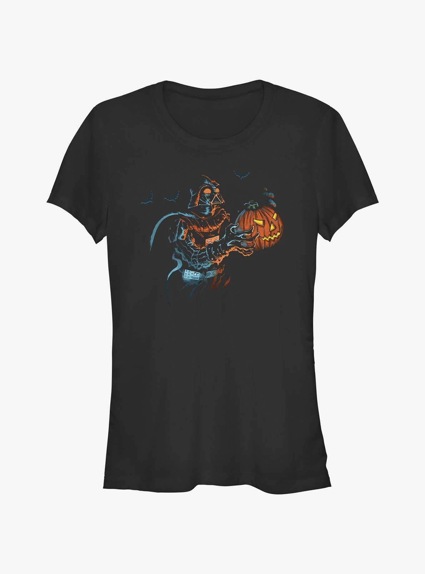 Star Wars Darth Vader Pumpkin Treat Girls T-Shirt, BLACK, hi-res