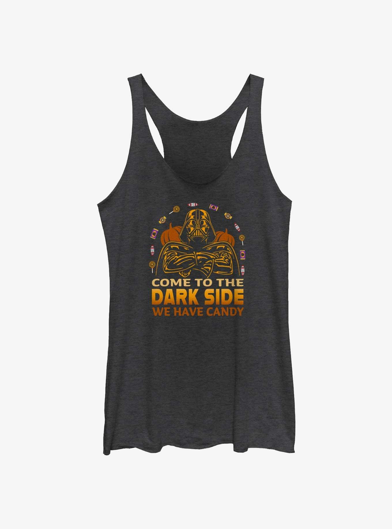 Star Wars Vader Dark Side Has Candy Girls Tank, BLK HTR, hi-res