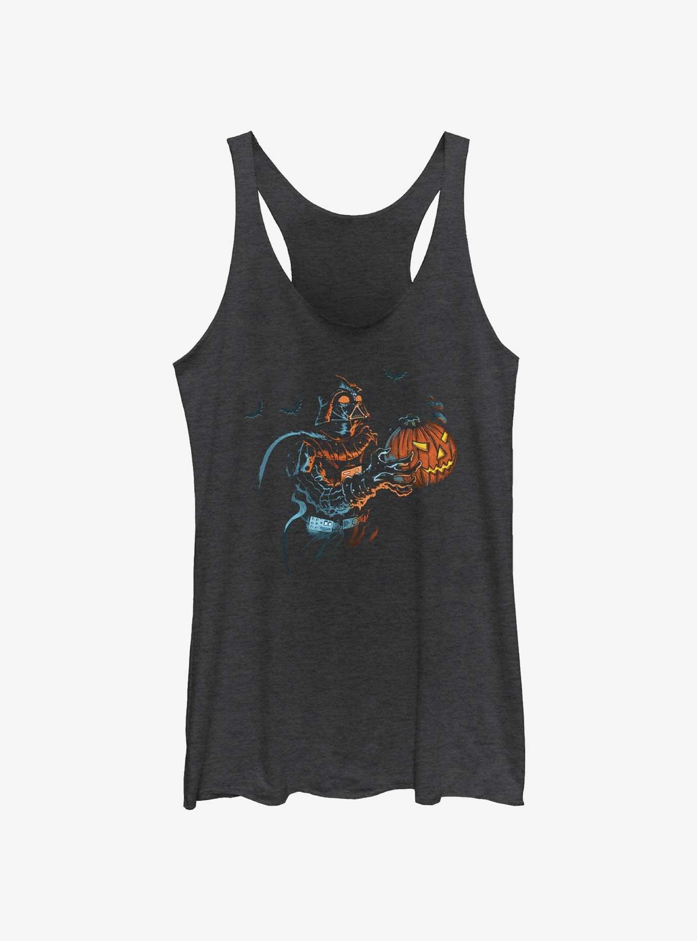 Star Wars Darth Vader Pumpkin Treat Girls Tank, BLK HTR, hi-res