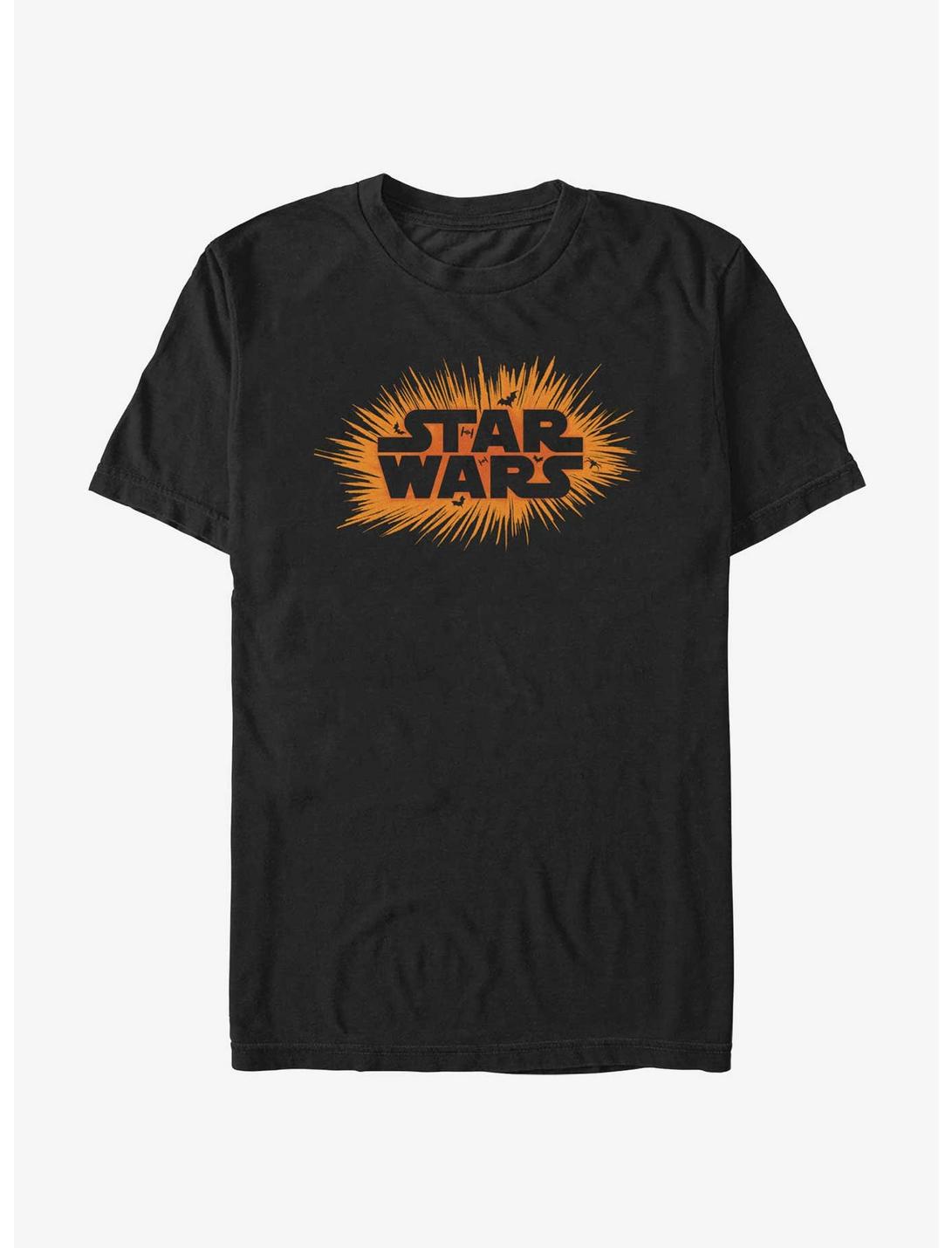 Star Wars Halloween Logo T-Shirt, BLACK, hi-res