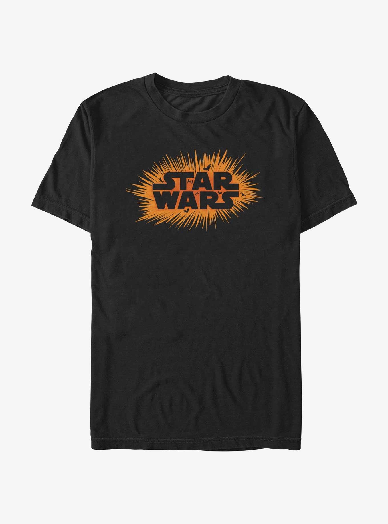 Star Wars Halloween Logo T-Shirt, BLACK, hi-res