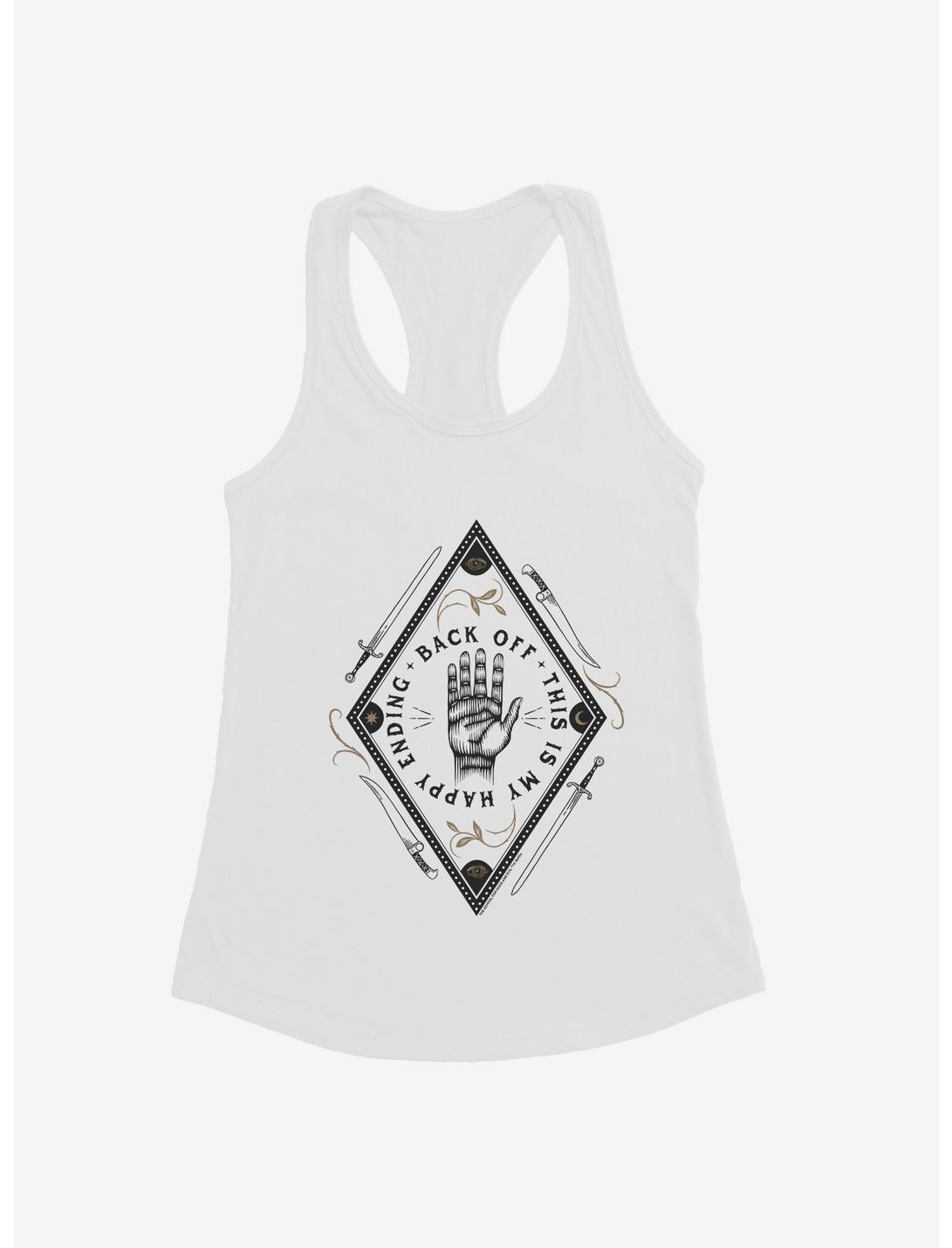 The School For Good And Evil Back Off Girls Tank, WHITE, hi-res
