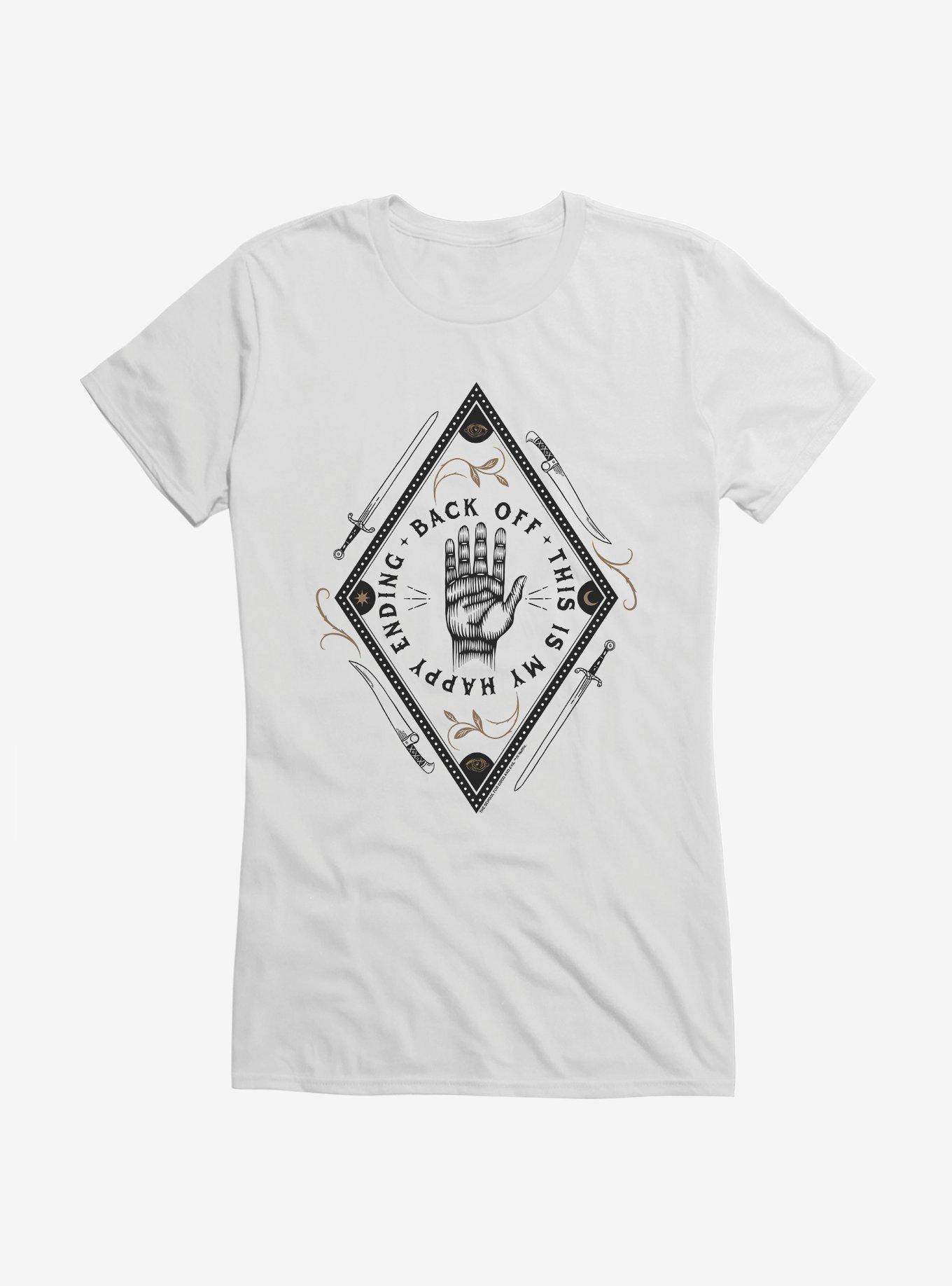 The School For Good And Evil Back Off Girls T-Shirt, WHITE, hi-res
