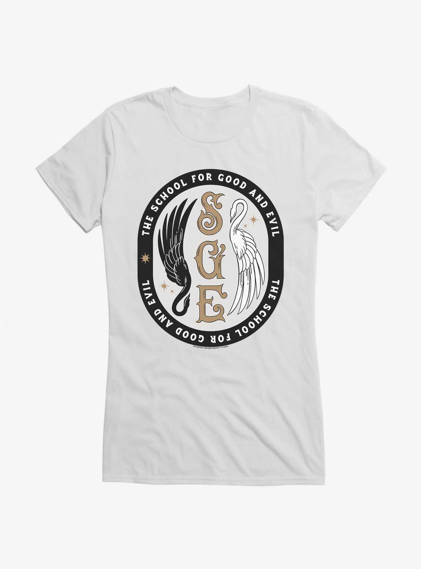 The School For Good And Evil Swan Emblem Girls T-Shirt, , hi-res