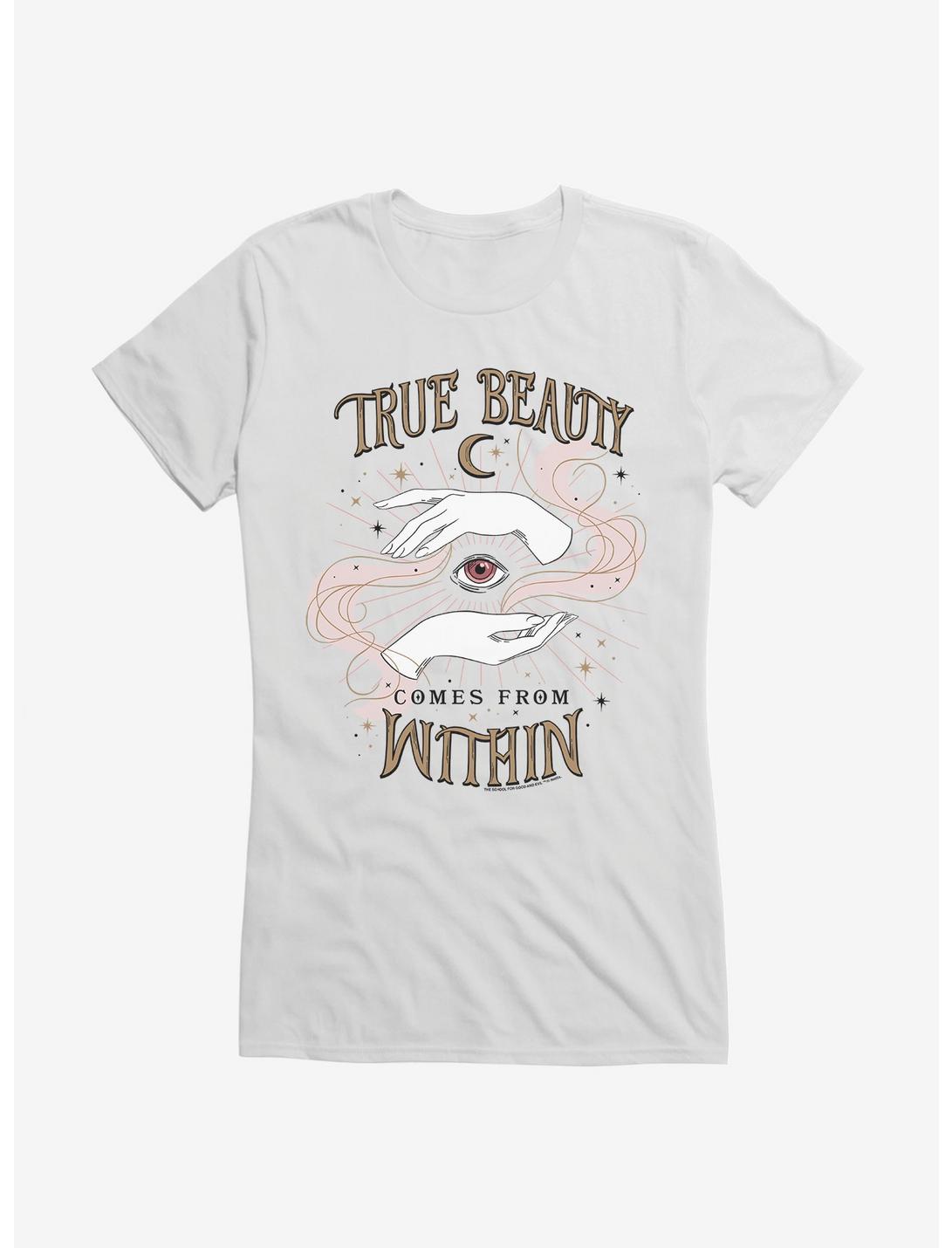 The School For Good And Evil True Beauty Girls T-Shirt, WHITE, hi-res