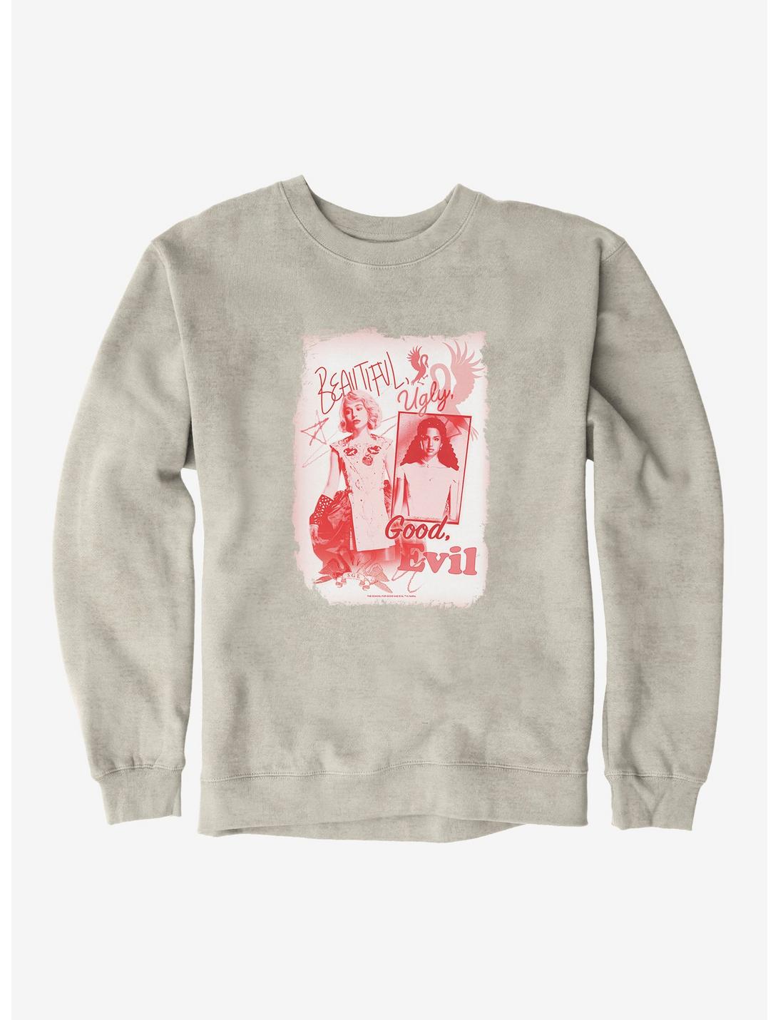 The School For Good And Evil Agatha Sophie Scrapbook Sweatshirt, OATMEAL HEATHER, hi-res