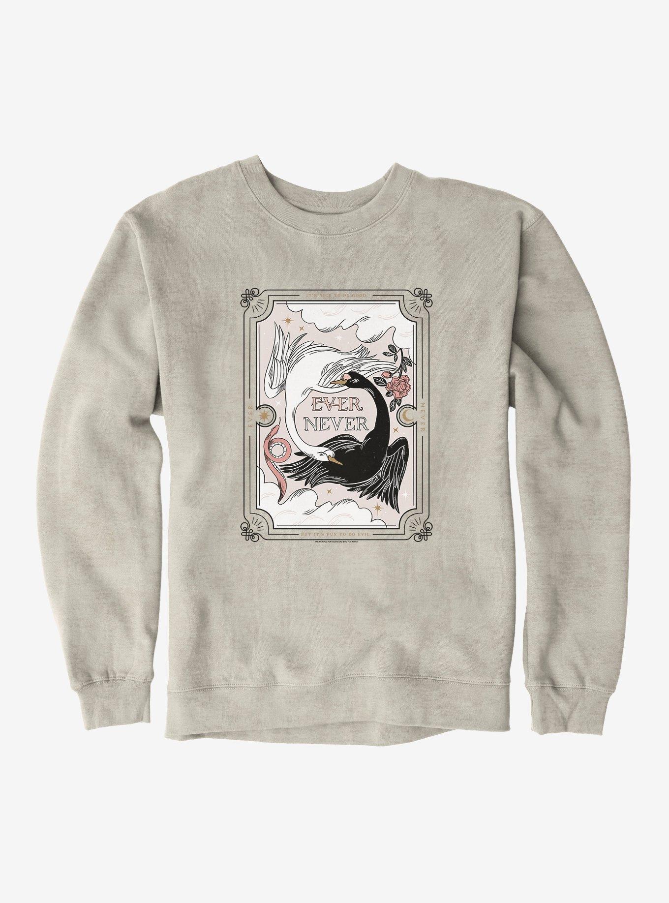The School For Good And Evil Ever Never Tarot Card Sweatshirt, OATMEAL HEATHER, hi-res
