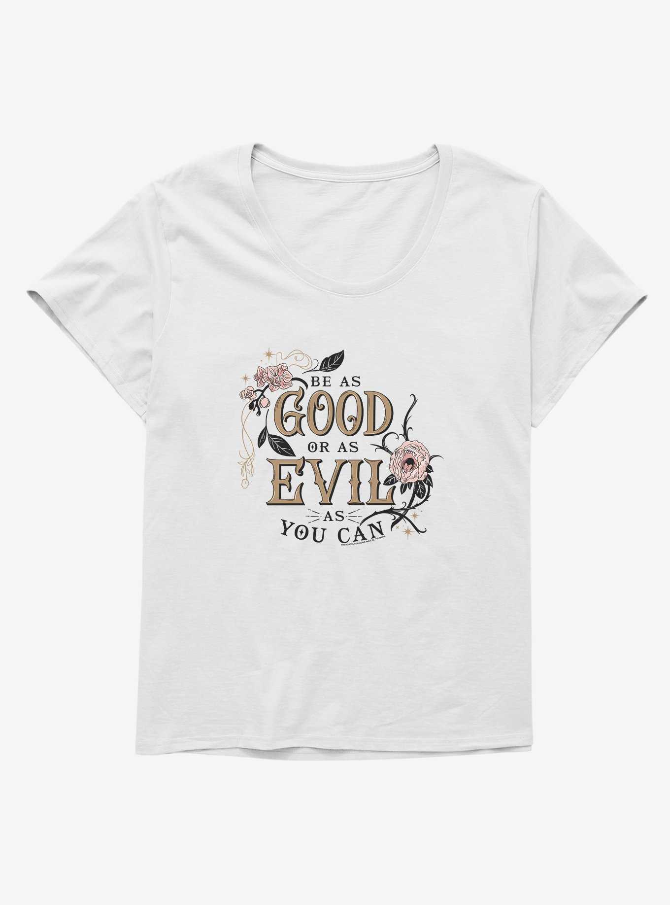 The School For Good And Evil Be As Good or Evil Girls T-Shirt Plus Size, , hi-res