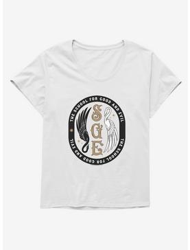 The School For Good And Evil Swan Emblem Girls T-Shirt Plus Size, , hi-res