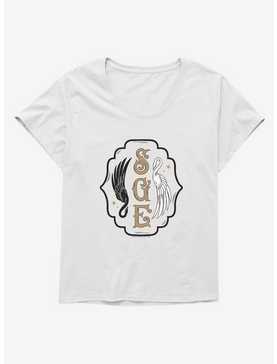 The School For Good And Evil Swan Logo Girls T-Shirt Plus Size, , hi-res