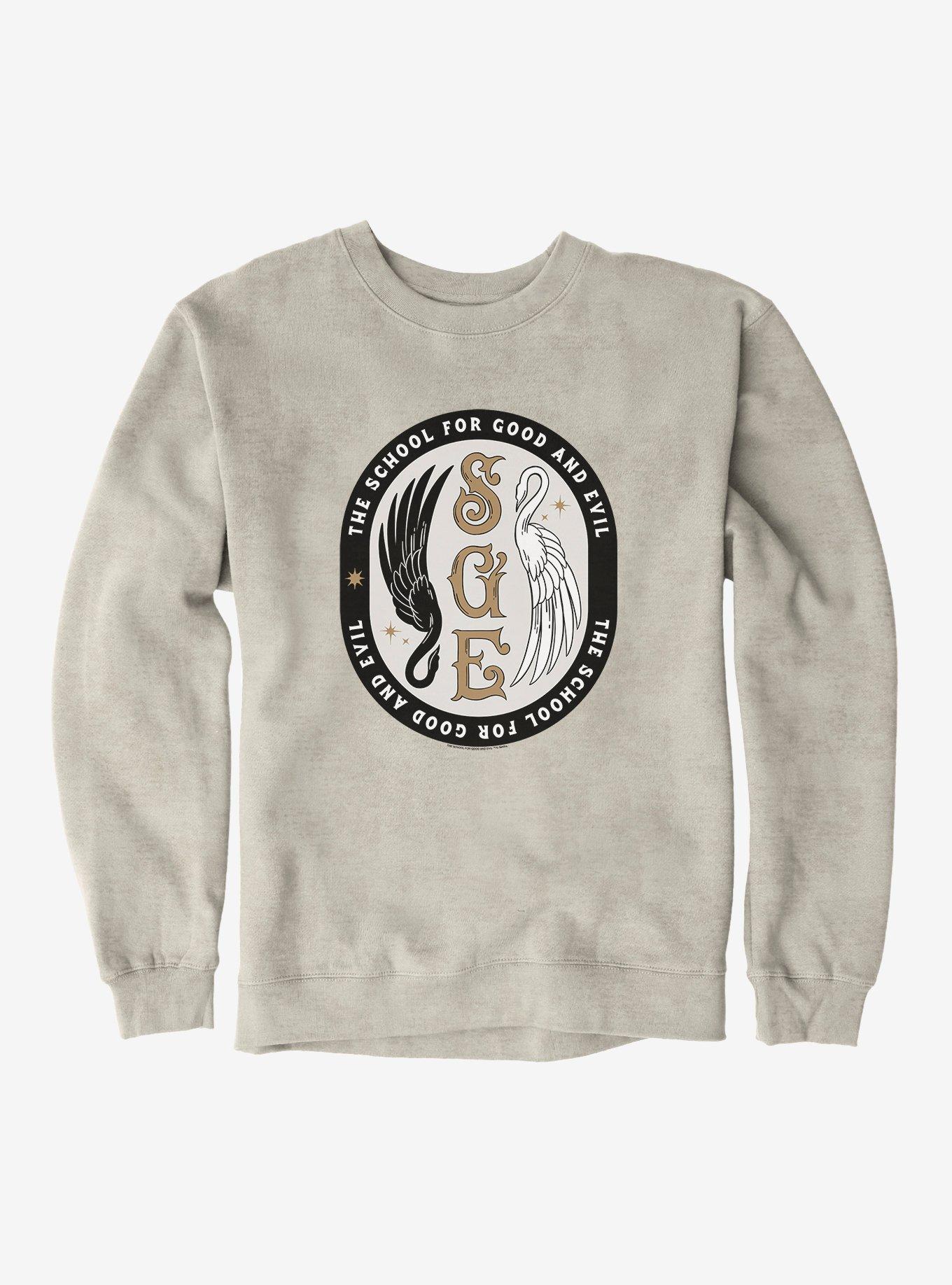 The School For Good And Evil Swan Emblem Sweatshirt WHITE Hot