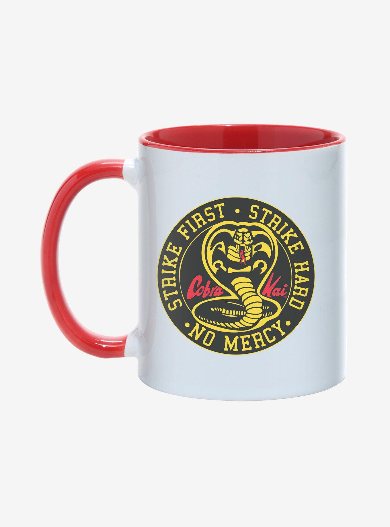 Cobra Kai Strike Hard, Strike First No Mercy Mug 11oz, , hi-res